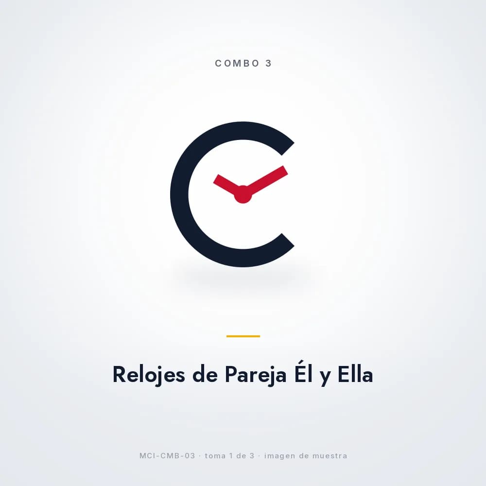 COMBO 3: Relojes de Pareja Él y Ella
