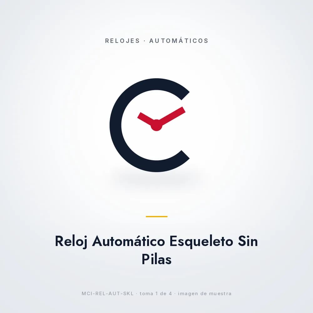 Reloj Automático Esqueleto Sin Pilas